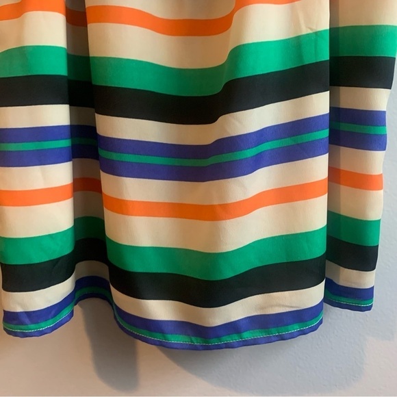 NWT Collective Concepts Colorful Striped Tank Mini Dress Size Large - Picture 11 of 13